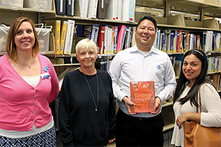Photo showing library staff